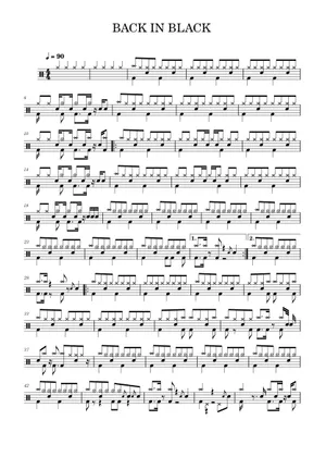Back in Black Sheet Music and Tab for Guitar (Solo Back in Black Sheet Music and Tab for Guitar (Solo