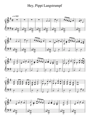 Hey pippi langstrumpf – Misc Children Sheet music for Guitar Hey pippi langstrumpf – Misc Children Sheet music for Guitar