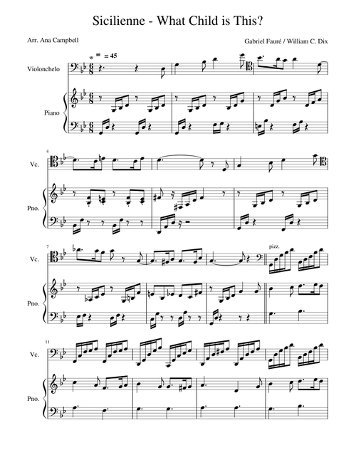 Sicilienne - What Child is This