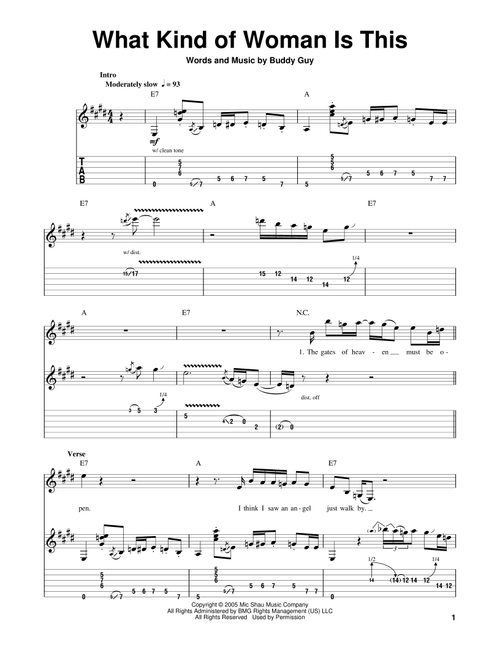 What Kind Of Woman Is This - Buddy Guy (Guitar Tab Play-Along)