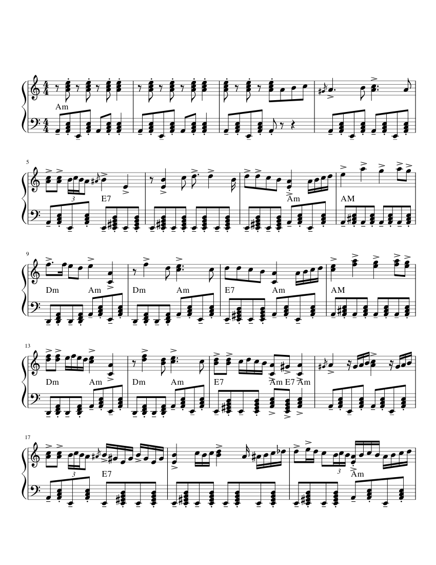 Katyusha Sheet Music For Piano (Solo) | Musescore.com