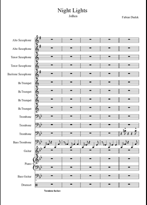 Night Lights Sheet Music with Chords for Piano, Trombone, Saxophone ...