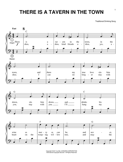 There Is A Tavern In The Town (Arr. Gary Meisner) - Traditional Drinking Song (Accordion)