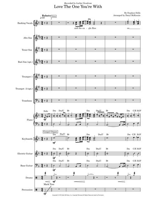 Love The One You're With (Arr. Daryl McKenzie) - Stephen Stills (Large Ensemble)
