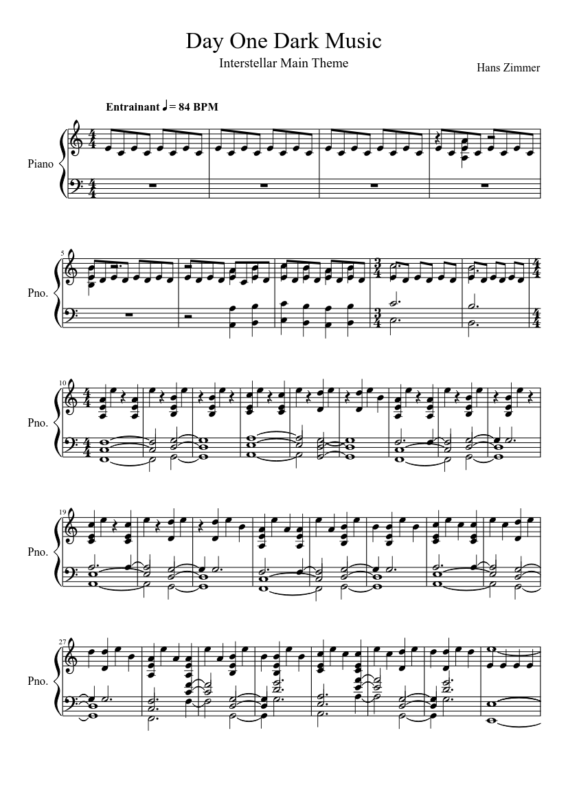 lago Titicaca claridad Intolerable Day One Dark Music - Interstellar Main Theme Sheet music for Piano (Solo) | Musescore.com lago Titicaca claridad Intolerable Day One Dark Music - Interstellar Main Theme Sheet music for Piano (Solo) | Musescore.com