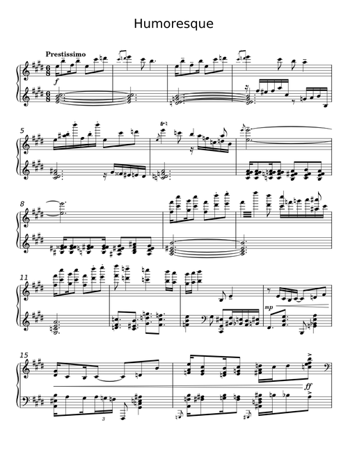 Humoresque, B.138 - Antonín Dvořák