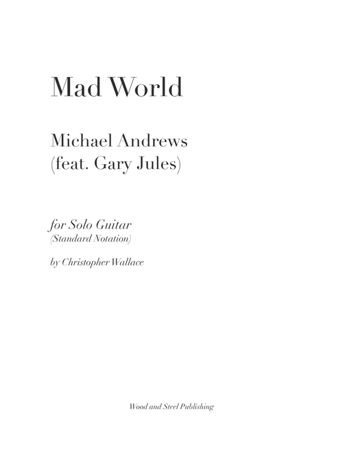 Mad World (Arr. Christopher Wallace) - Adam Lambert (Instrumental Duet)