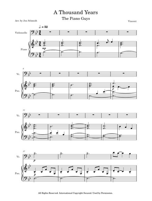 The Piano Guys - A Thousand Years