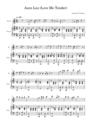 Aura Lea - George R. Poulton Sheet Music for Piano (Solo) easy ...