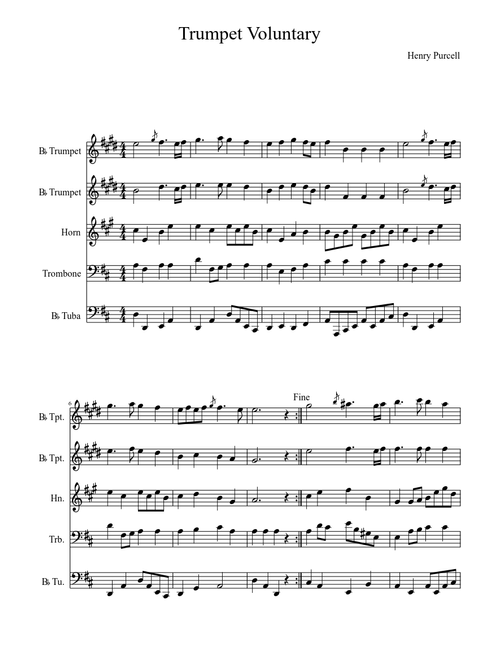 H. Purcell: Trumpet Voluntary