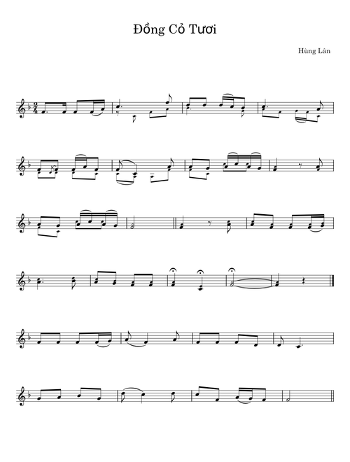 ĐỒNG CỎ TƯƠI - Hùng Lân;Dao Kim