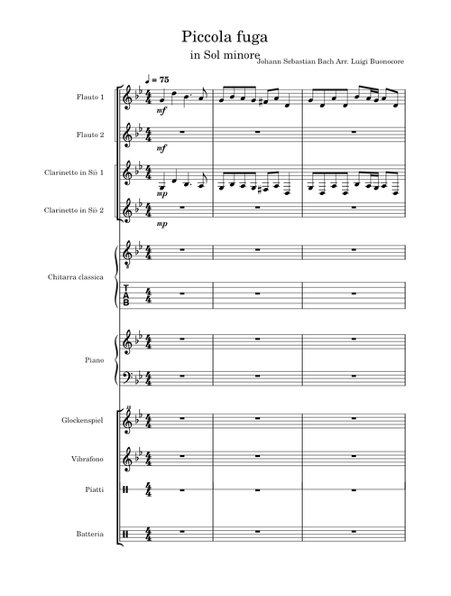 Little fugue in g minor – Johann Sebastian Bach