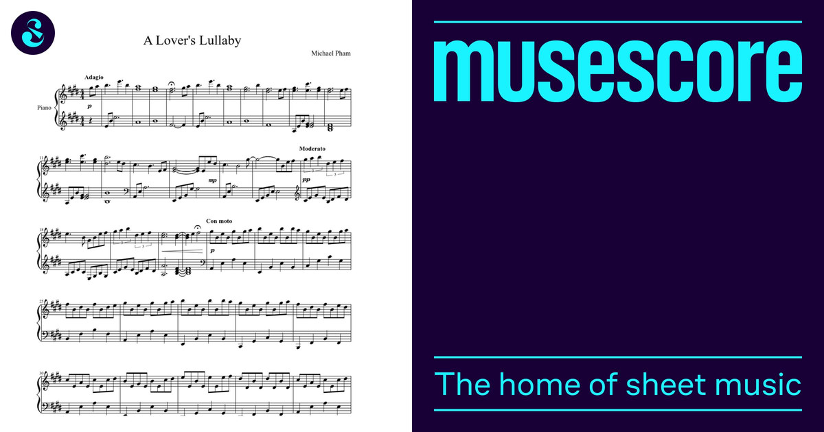 A Lover's Lullaby Sheet Music for Piano (Solo) | MuseScore.com
