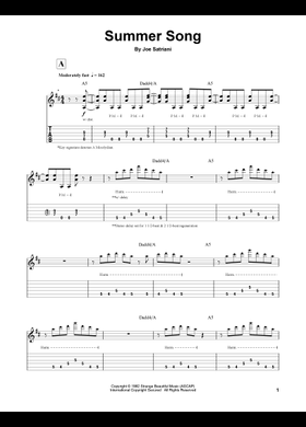 Free Joe Satriani sheet music | Download PDF or print on Musescore.com
