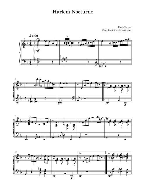 Harlem nocturne – Earle Hagen