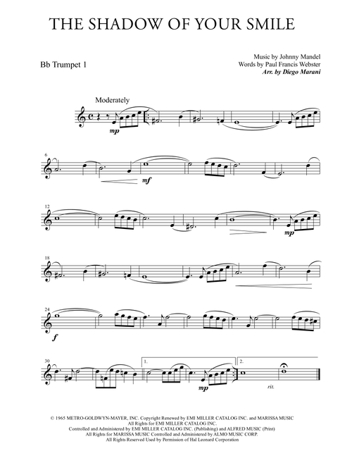 The Shadow Of Your Smile (Arr. Diego Marani) - Johnny Mandel (Brass Ensemble)