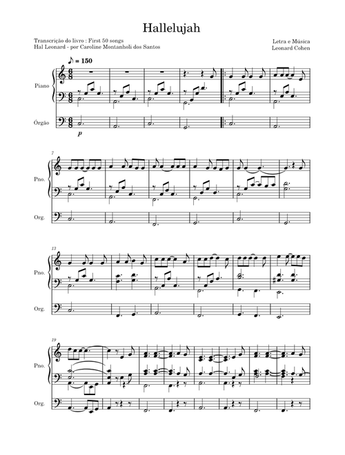 Hallelujah – Unknown author