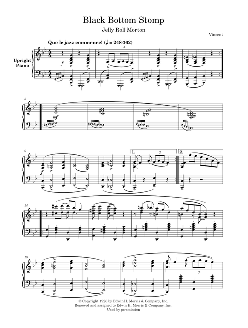 Jelly Roll Morton - Black Bottom Stomp