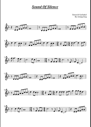 The Sound of Silence - Full Band Sheet Music for Trombone
