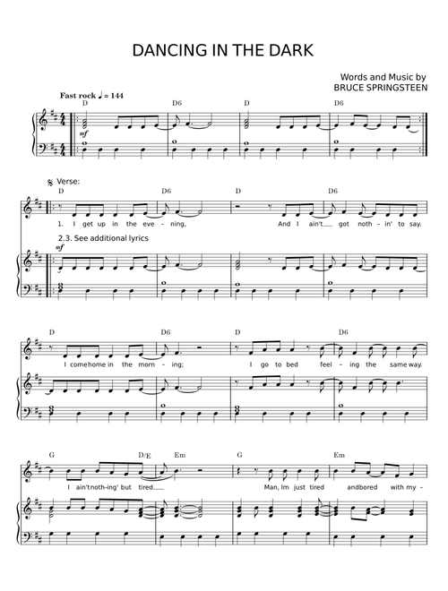 Dancing in the dark - Bruce Springsteen