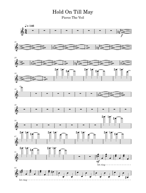 Hold on till may – Pierce the Veil