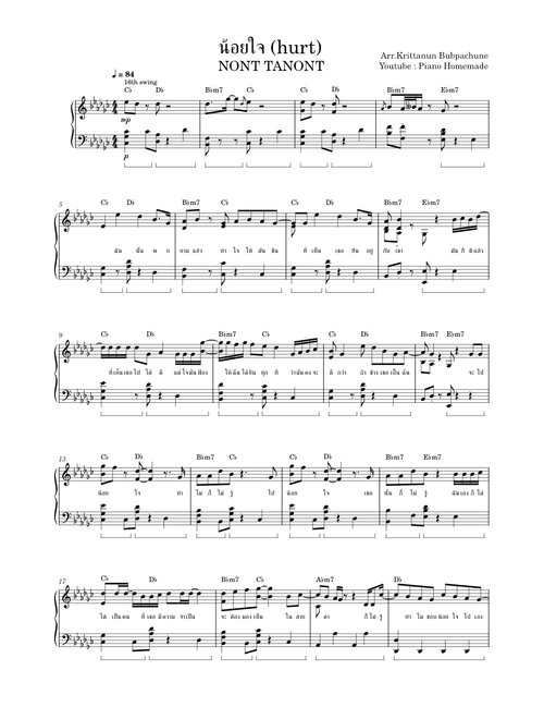 น้อยใจ (hurt)  - NONT TANONT