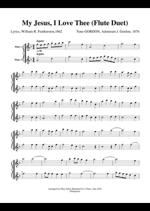 楽譜 吹奏楽 Thus Do You Fare, My Jesus My Jesus I Love Thee