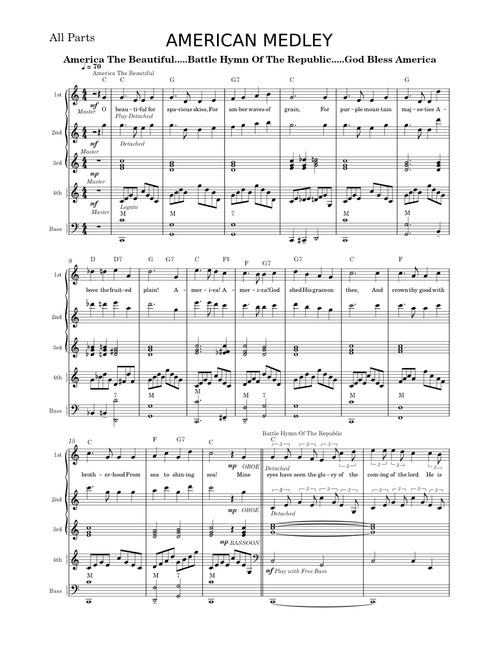 America medley – Anthem Lights
