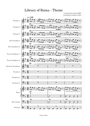 Library of Ruina (Theme 02) – StudioEIM Sheet Music for Piano