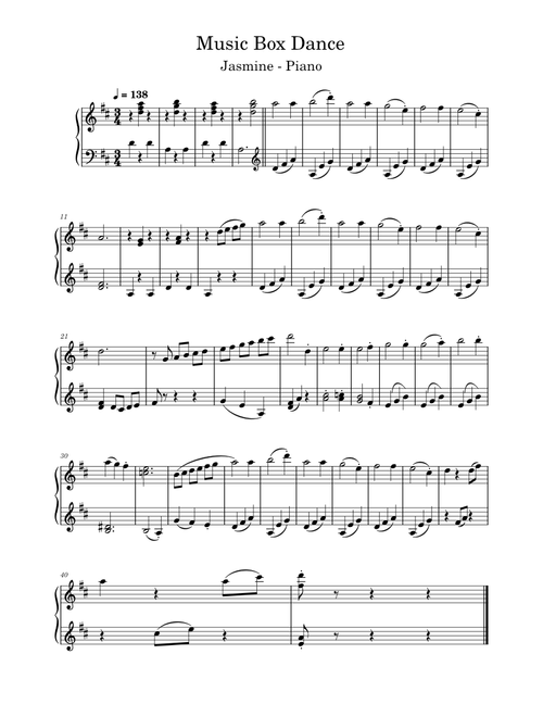 Music Box Dance (From - 'The Snowman') – Howard Blake
