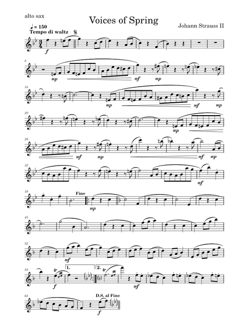 Johann Strauss II Voices of Spring Waltz (Frühlingsstimmen)