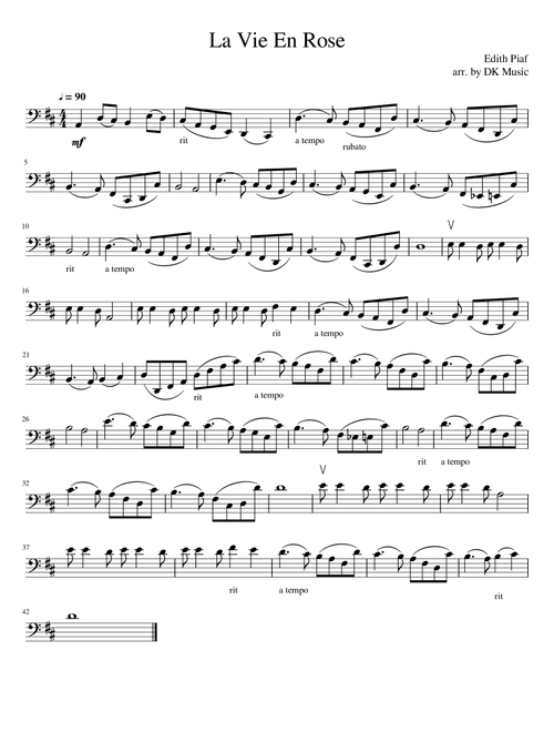 La Vie En Rose (Arr. DK Music) - Mohombi Moupondo, Matt James, Craig Smart (Cello Solo)