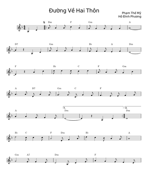 Đường Về Hai Thôn - Phạm Thế Mỹ