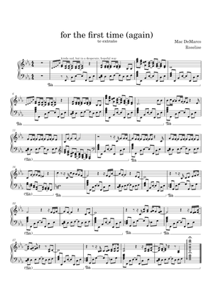 For the first time – Mac DeMarco Sheet Music with Chords for ...