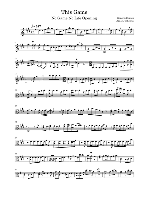 This Game – Konomi Suzuki This Game For Viola from No Game No Life