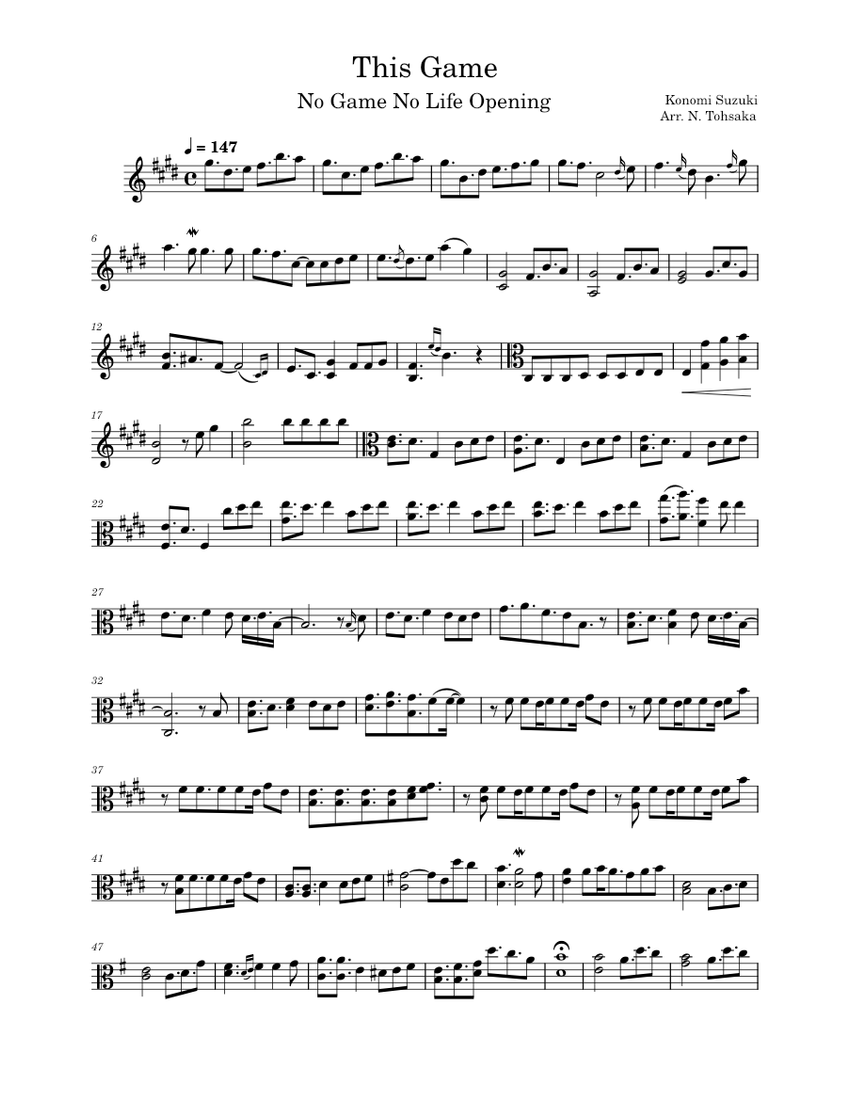 This Game – Konomi Suzuki This Game For Viola from No Game No Life