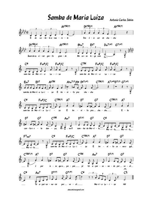 Samba de Maria Luiza (Tom Jobim)