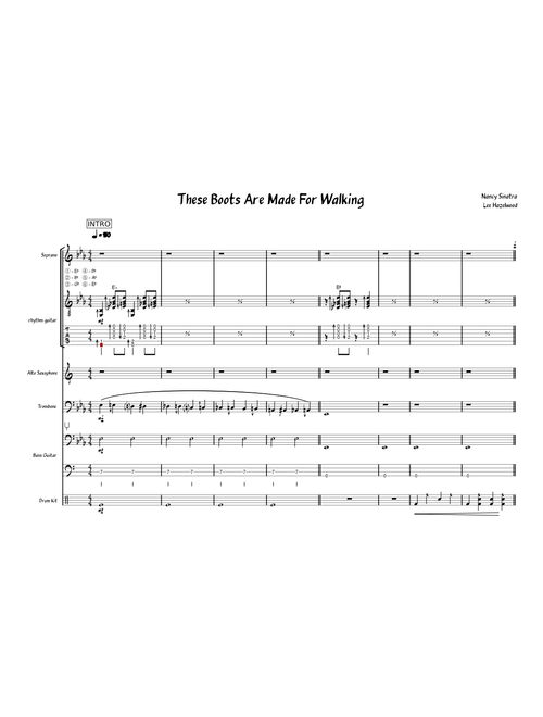 These boots are made for walkin – Nancy Sinatra