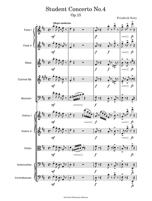 Student Violin Concerto No 4 Seitz