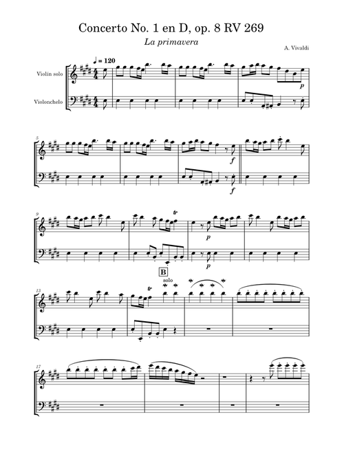 La primavera  - Antonio Vivaldi