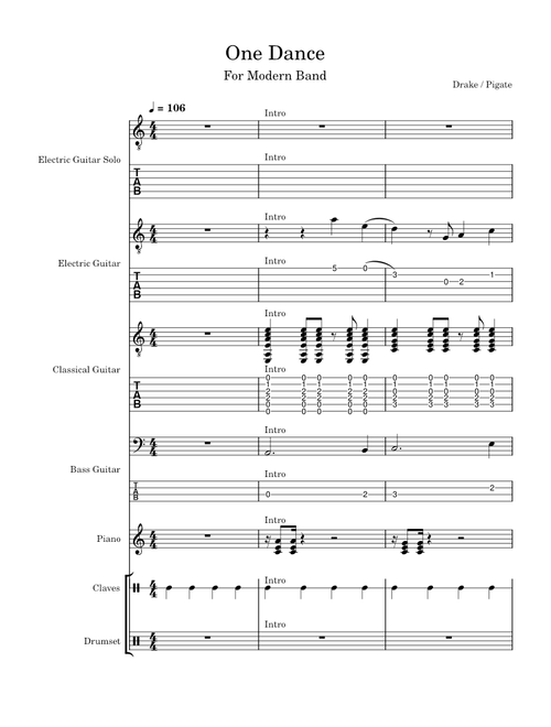 One Dance - Modern Band