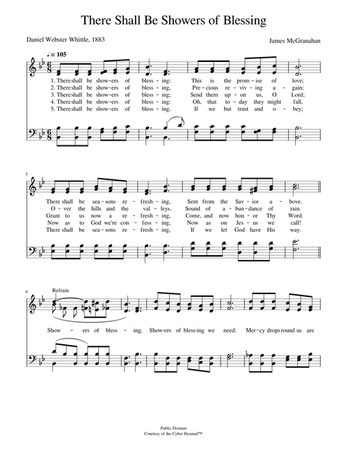 There shall be showers of blessing - James McGranahan