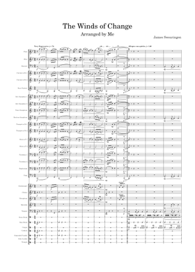 Free The Winds Of Change by James Swearingen sheet music