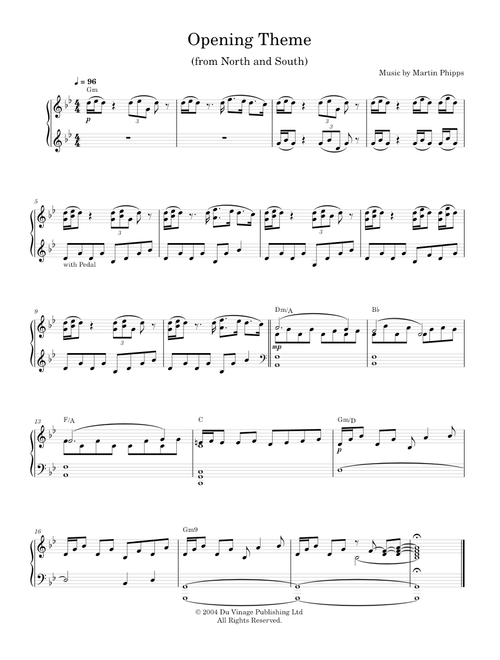 Opening Theme - Martin Phipps (Piano Solo)