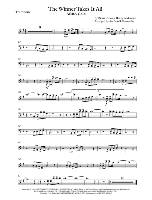 The Winner Takes It All (Arr. Antônio S. Fernandes) - ABBA (Trombone Solo)
