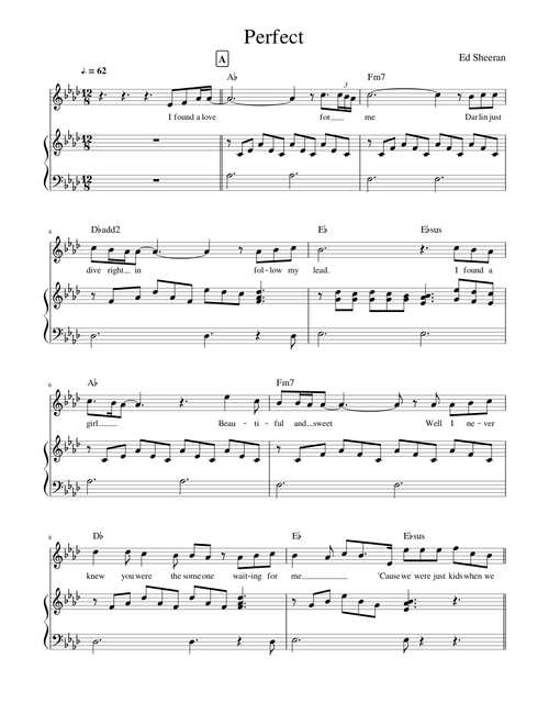 Perfect_ Ed Sheeran (original key Ab)