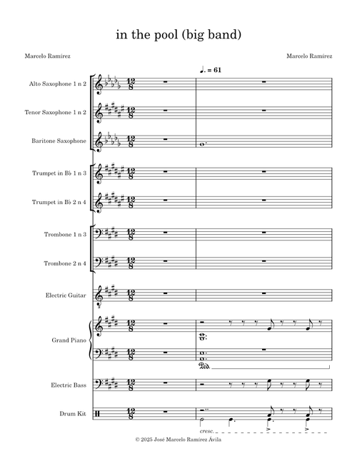 In the pool - Kensuke Ushio (rearrangement big band jazz), RWV 9