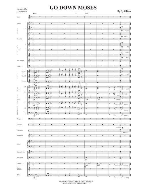 Go Down Moses (Arr. arrange by Oleksiy Bazhenov) - Louis Armstrong (Concert Band)