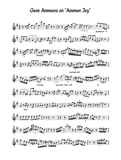 Gene Ammons on "Ammon Joy"