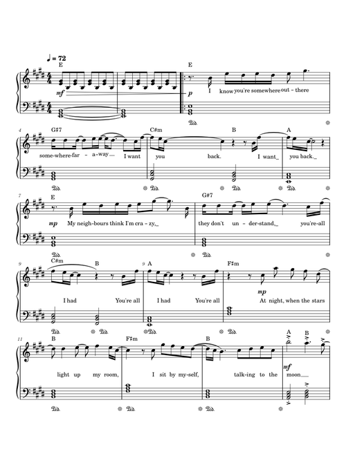 Talking to the moon - Bruno Mars